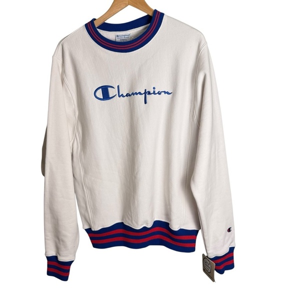 Champion Life Mens Reverse WeaveYarn Dye Rib Trim Crew Size Smal - Picture 4 of 12